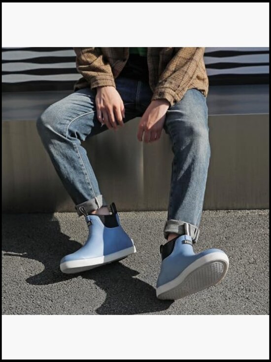 Waterproof Deck Boots Non-Slip Rubber Ankle Rain Boots for Fishing main image 4